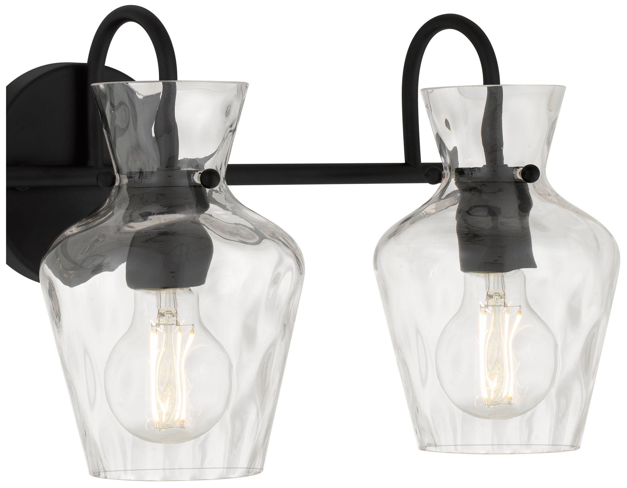 Image 6 Hollis 3-Light Matte Black Vanity Light more views