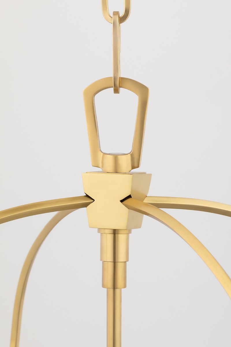 Thumbnail4 of Hollis 4 Light Pendant Aged Brass more views