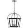 Hollis 4 Light Pendant Polished Nickel