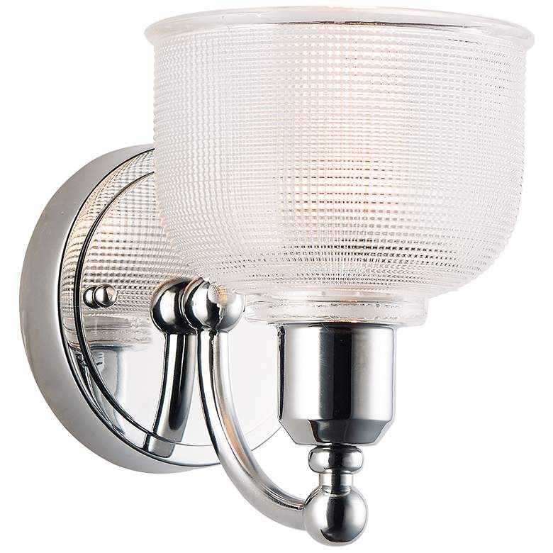 Image 1 Hollow 1-Light 6 inch Wide Polished Chrome Wall Sconce