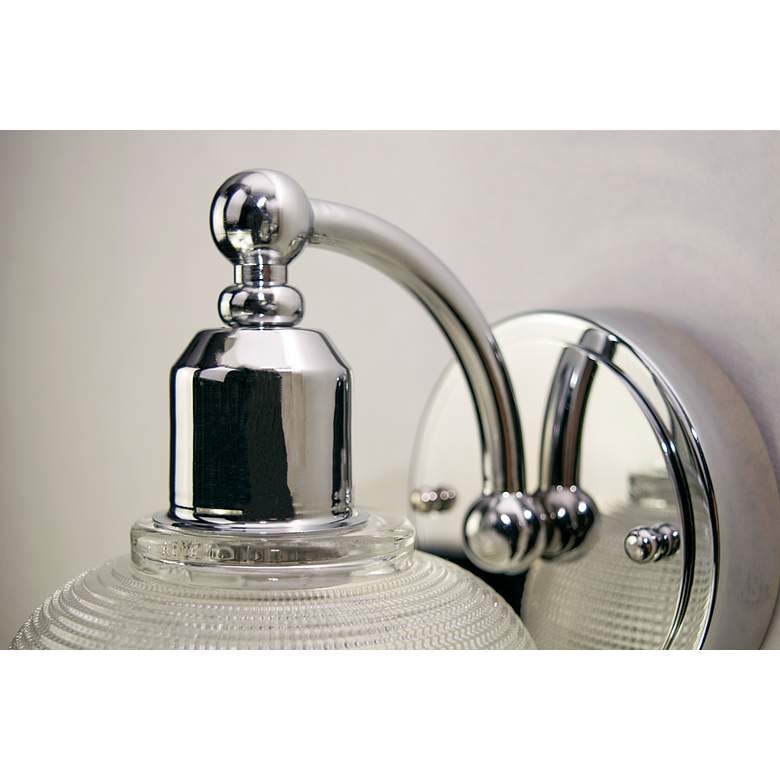 Image 3 Hollow 1-Light 6" Wide Polished Chrome Wall Sconce more views
