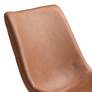 Holloway Tan Faux Leather Accent Chairs Set of 2