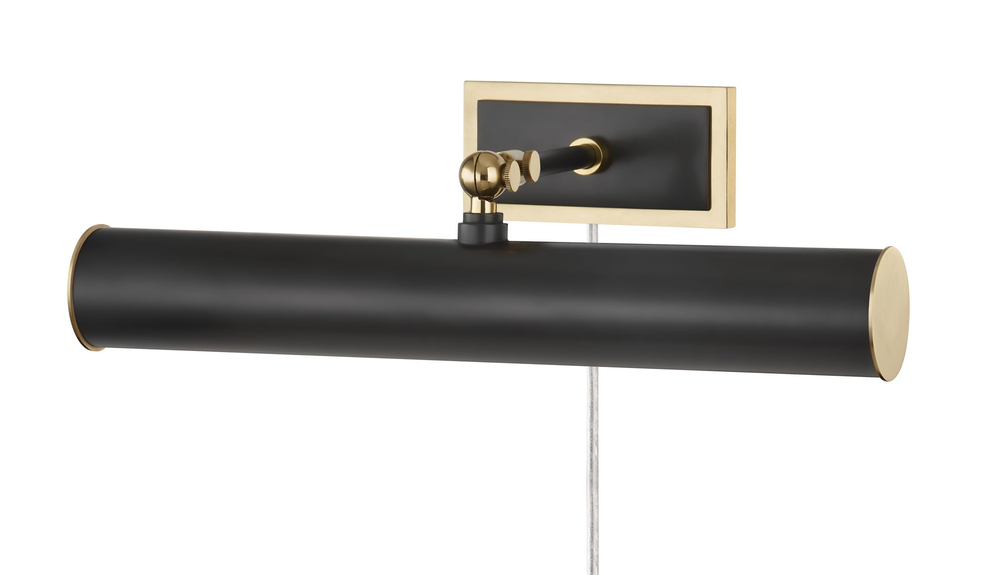 Image 3 Holly 16 1/4"W Old Bronze and Brass Plug-In Picture Light more views