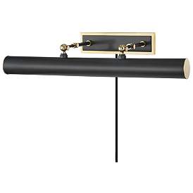 Image1 of Holly 24 1/4"W Old Bronze and Brass Plug-In Picture Light