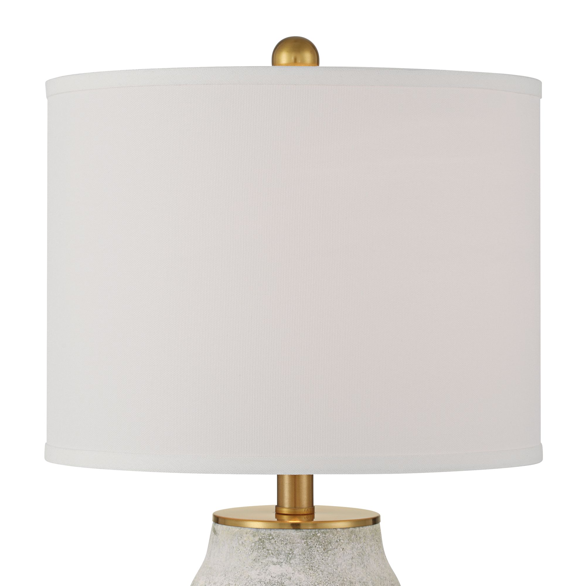 Image 3 Holly 24 3/4" Gold and Gray-Green Ceramic Modern Lamps Set of 2 more views
