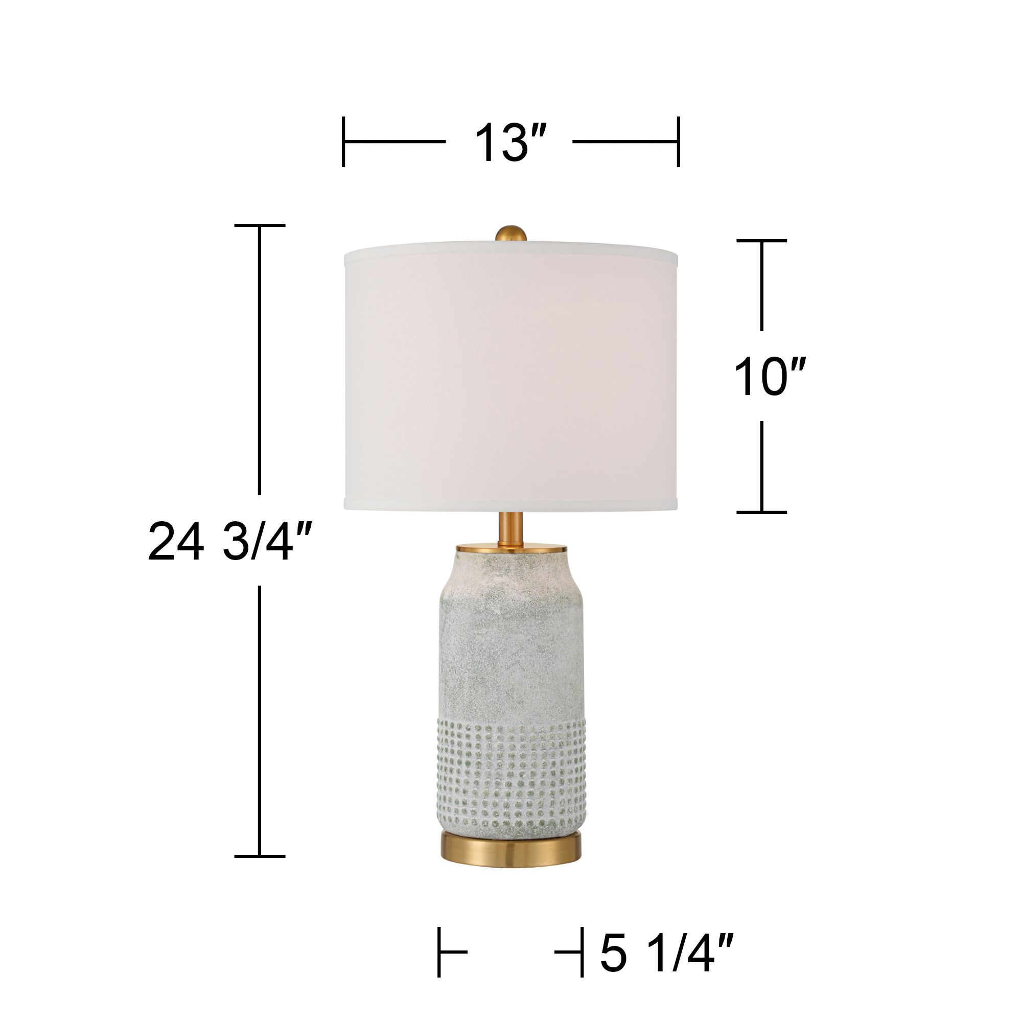 Watch A Video About the Holly Gold and Gray Green Ceramic Modern Lamps Set of 2