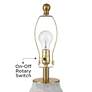 6_Holly 24 3/4" Gold and Gray-Green Ceramic Modern Lamps Set of 2 more views