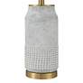 7_Holly 24 3/4" Gold and Gray-Green Ceramic Modern Lamps Set of 2 more views