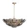 Holly 31 1/4" Wide Natural Brass and Smoke Glass Chandelier