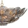 7_Holly 31 1/4" Wide Natural Brass and Smoke Glass Chandelier more views
