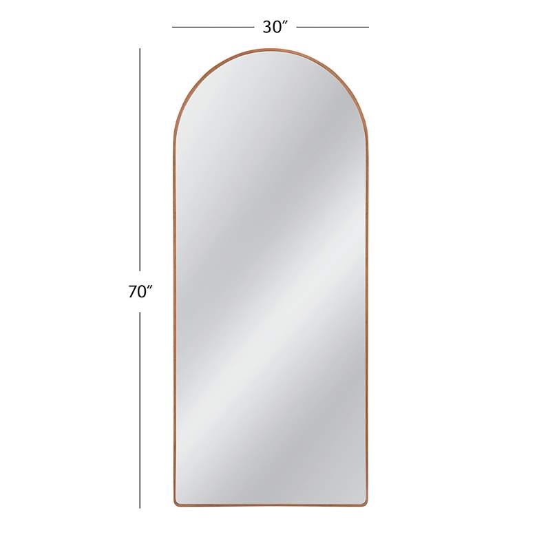 Image 4 Holly 70" Brown Floor Mirror more views