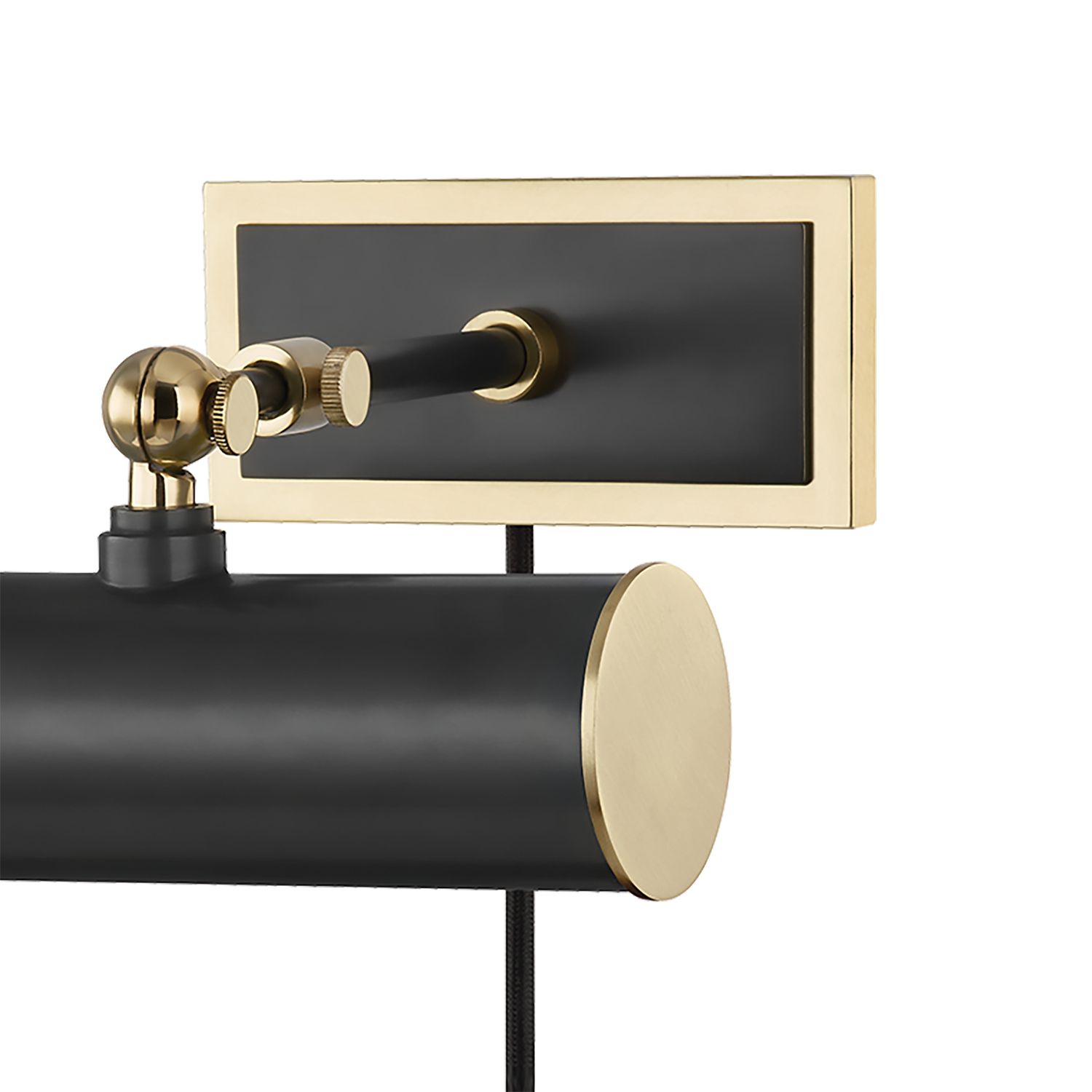 Image 2 Holly 8 1/4" Wide Old Bronze and Brass Plug-In Picture Light more views