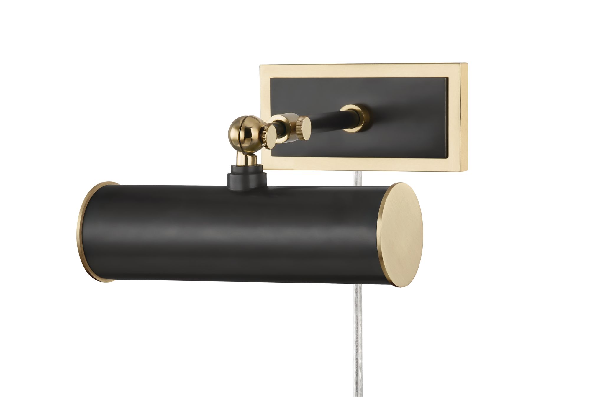 Image 3 Holly 8 1/4" Wide Old Bronze and Brass Plug-In Picture Light more views
