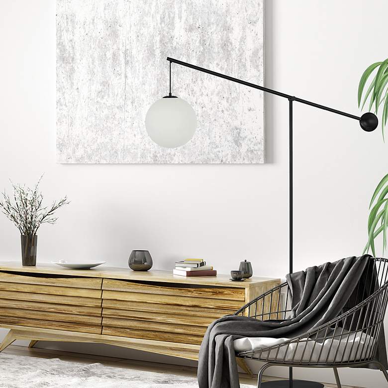 Image 2 Holly 94.5" High Matte Black Floor Lamp more views