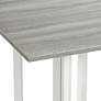 Holly and Martin 63"W Gray Drop Leaf Console Dining Table