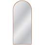 1_Holly Brown Wood 30" x 70" Arch Floor Mirror