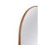 3_Holly Brown Wood 30" x 70" Arch Floor Mirror more views