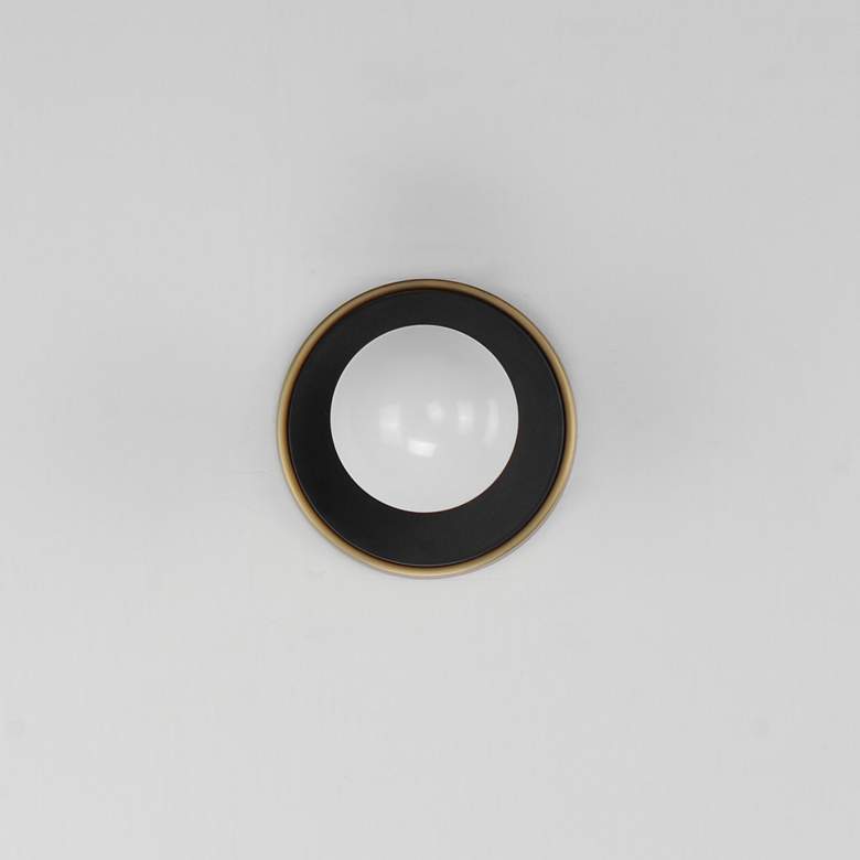 Image 3 Hollywood 1-Light Sconce Black / Natural Aged Brass more views
