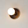 4_Hollywood 1-Light Sconce Black / Natural Aged Brass more views