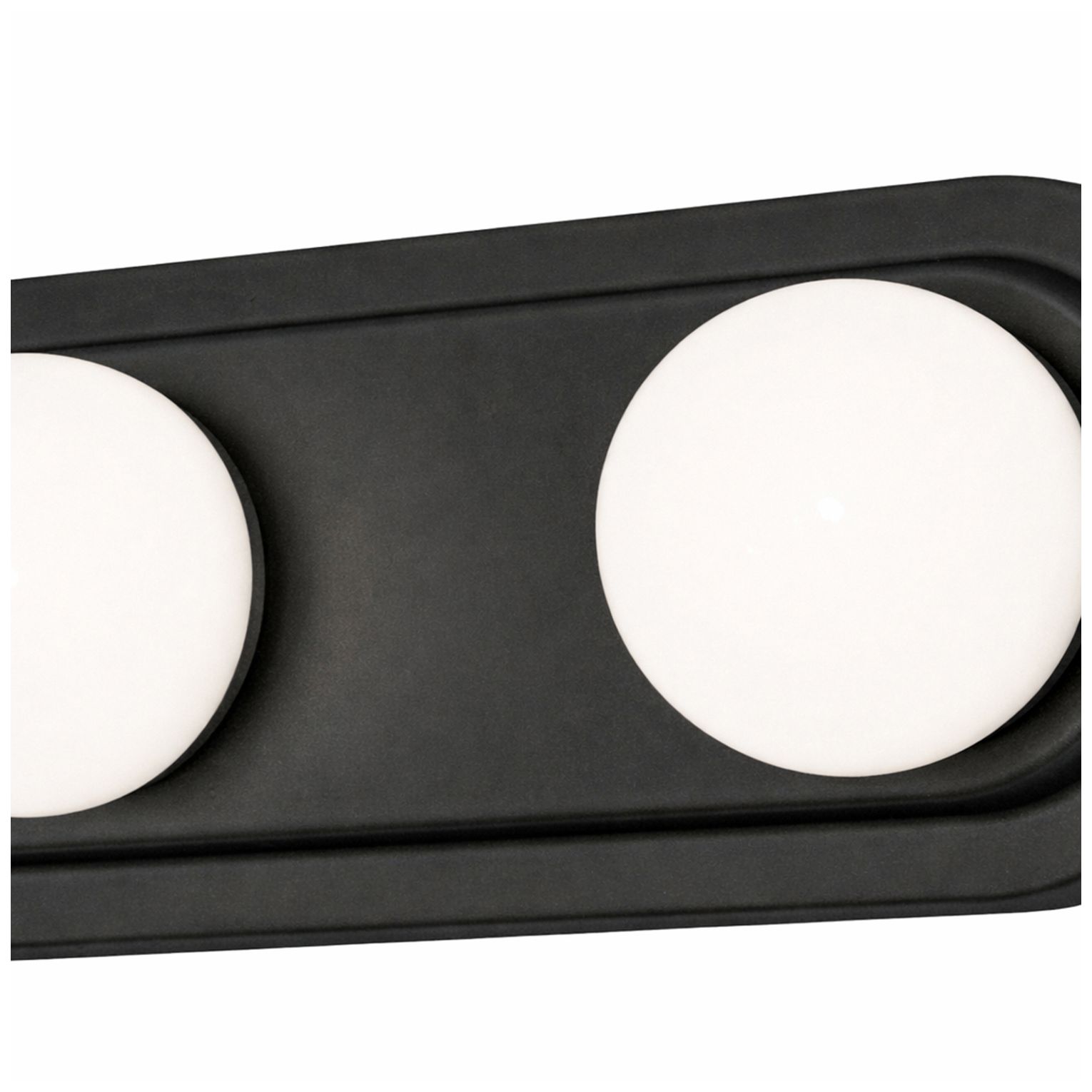 Image 2 Hollywood 24" Wide 4-Light Black LED Vanity Light more views