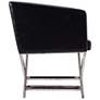 6_Hollywood Black Faux Leather Lounge Accent Chairs Set of 2 more views