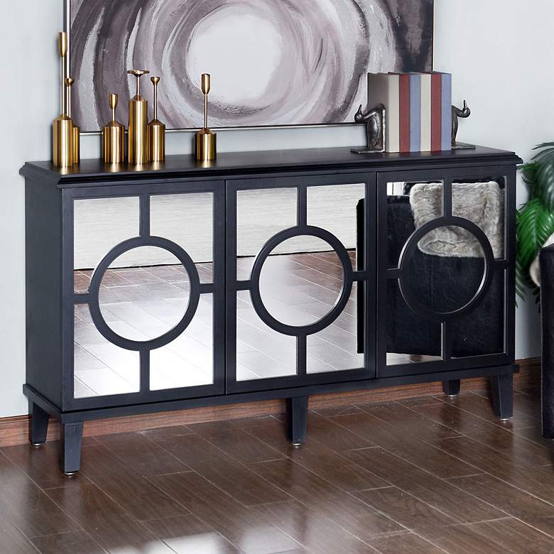 Image 1 Hollywood Black Three Doors Sideboard