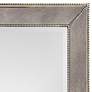 Hollywood Glam Antique Mirror 26" x 48" Beaded Wall Mirror