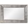 Hollywood Glam Antique Mirror 36" x 24" Beaded Wall Mirror