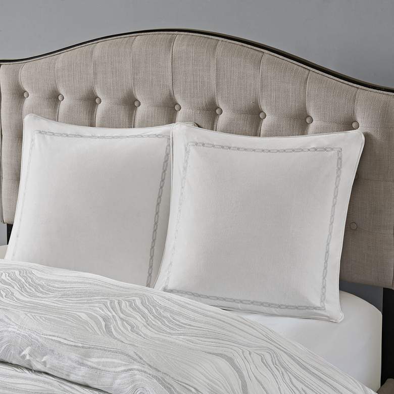 Image 7 Hollywood Glam White 8-Piece Queen Comforter Set more views