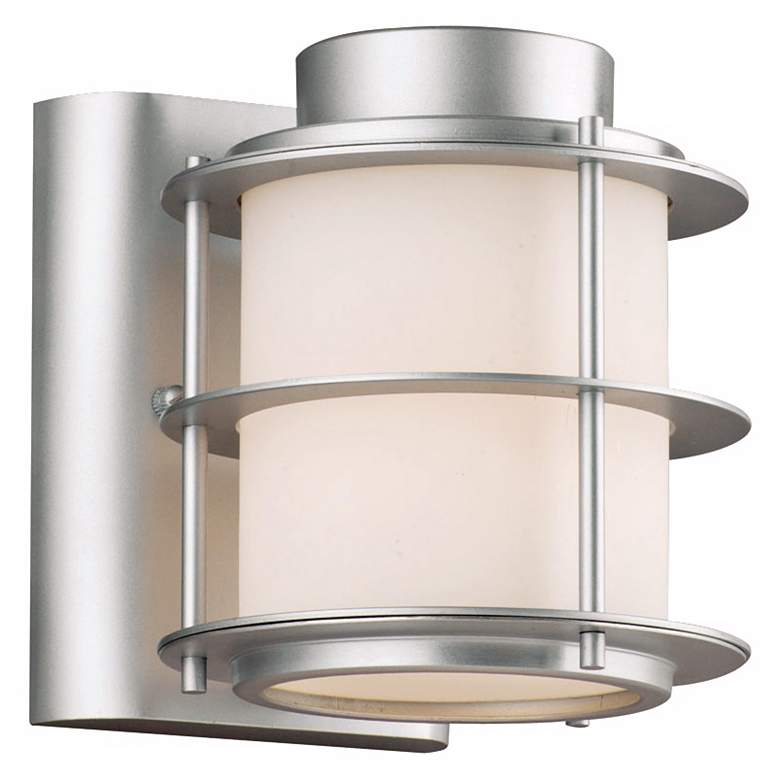 Image 1 Hollywood Hills Vista Silver 6" High Outdoor Wall Light