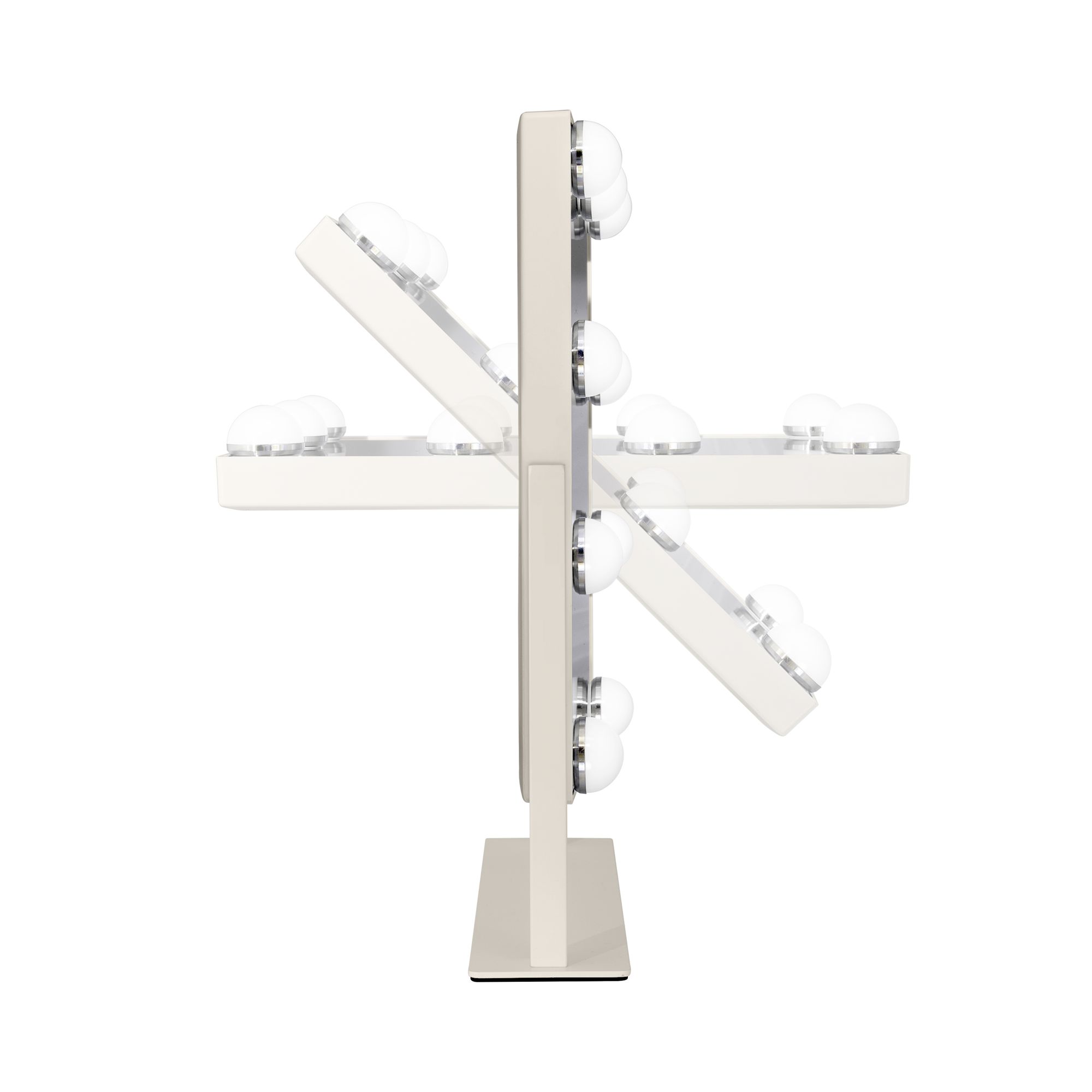 Image 6 Hollywood Matte Neutral 9-Light LED Vertical Makeup Mirror more views