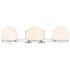 Hollywood Nights 23 3/4" Wide Chrome 3-Light LED Bath Light