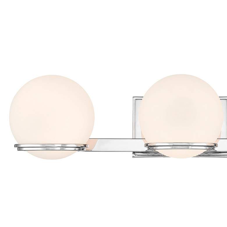 Image 2 Hollywood Nights 23 3/4" Wide Chrome 3-Light LED Bath Light more views