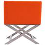 Hollywood Orange Faux Leather Lounge Accent Chair