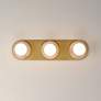 2_Hollywood Stone 3-Light Sconce White / Brass more views