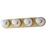 1_Hollywood Stone 4-Light Sconce White / Brass