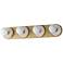 Hollywood Stone 4-Light Sconce White / Brass