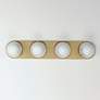 2_Hollywood Stone 4-Light Sconce White / Brass more views