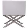Hollywood White Faux Leather Lounge Accent Chair
