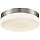 Holmby 11" Wide Satin Nickel Round LED Ceiling Light