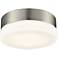 Holmby 6" Wide Satin Nickel Round LED Ceiling Light