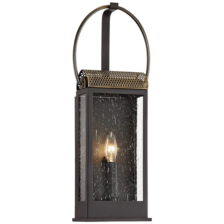 Image 1 Holmes 20 1/4" High Bronze and Brass Outdoor Wall Light