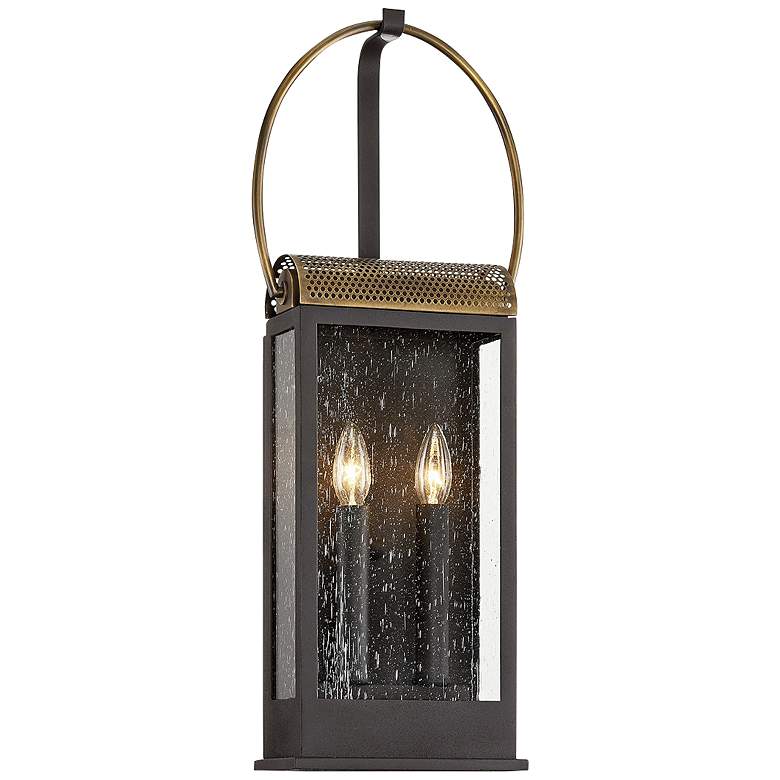 Image 1 Holmes 25 1/2" High Bronze and Brass Outdoor Wall Light