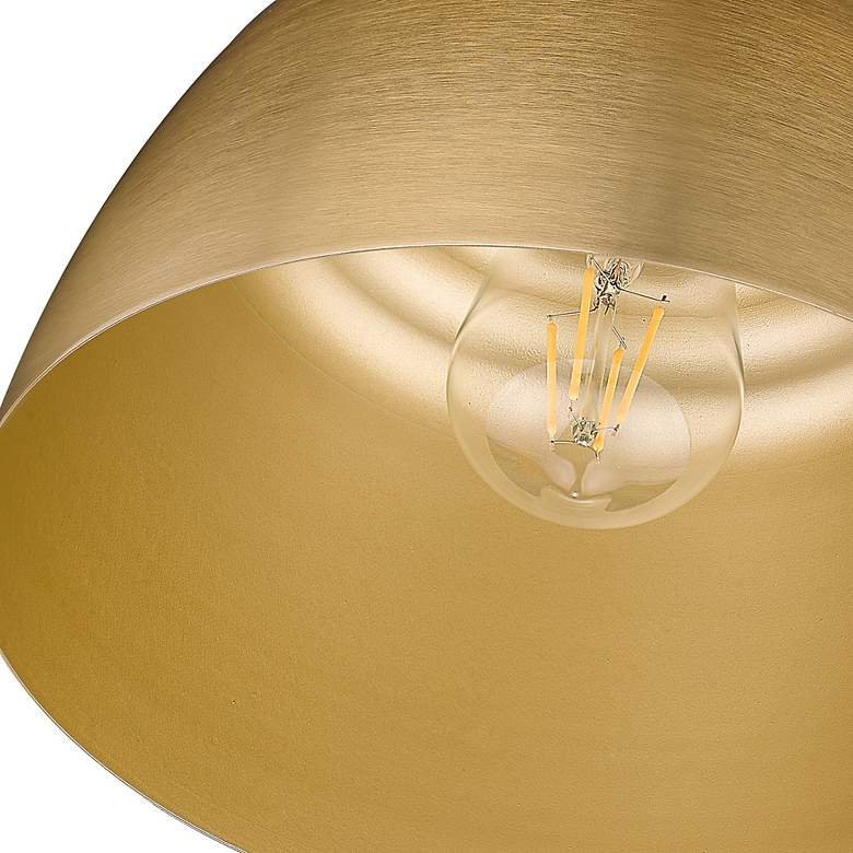 Image 6 Holmes 9" Wide Modern Brushed Gold 1-Light Mini Pendant more views
