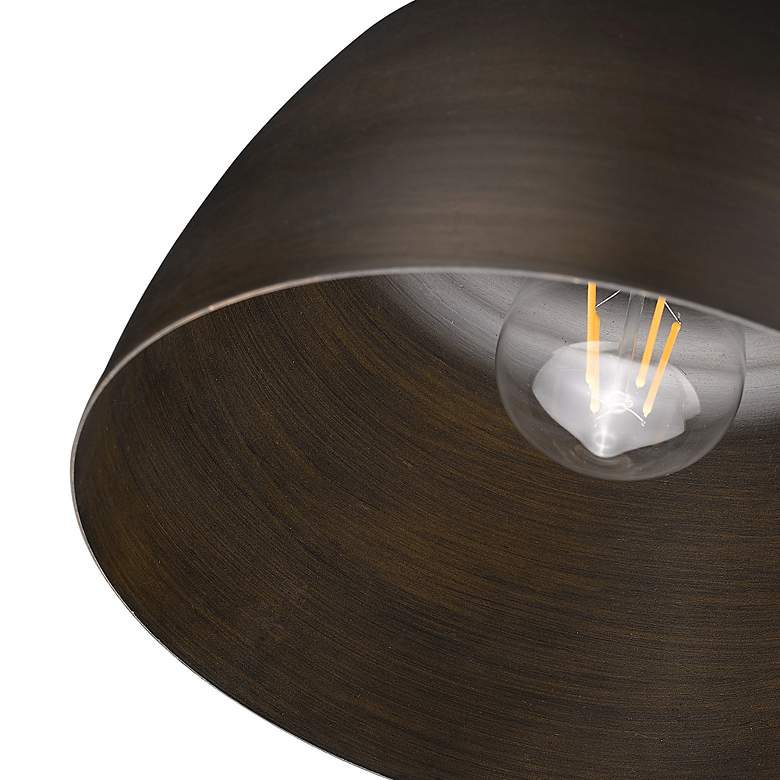 Image 5 Holmes 9" Wide Rubbed Bronze 1-Light Mini Pendant with Rubbed Bronze more views