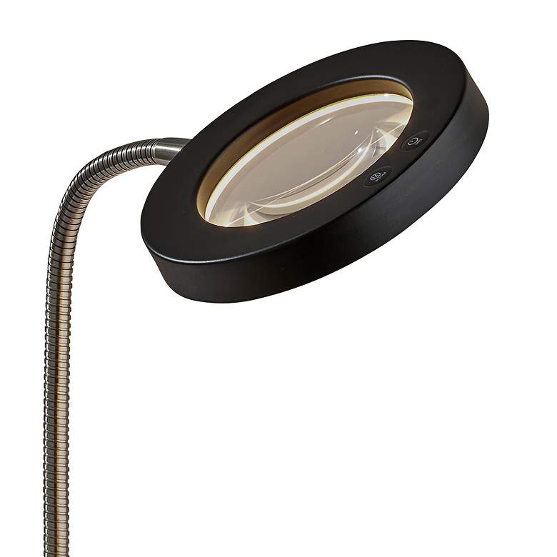 Image 3 Holmes Brushed Steel LED Desk Lamp with Smart Switch more views