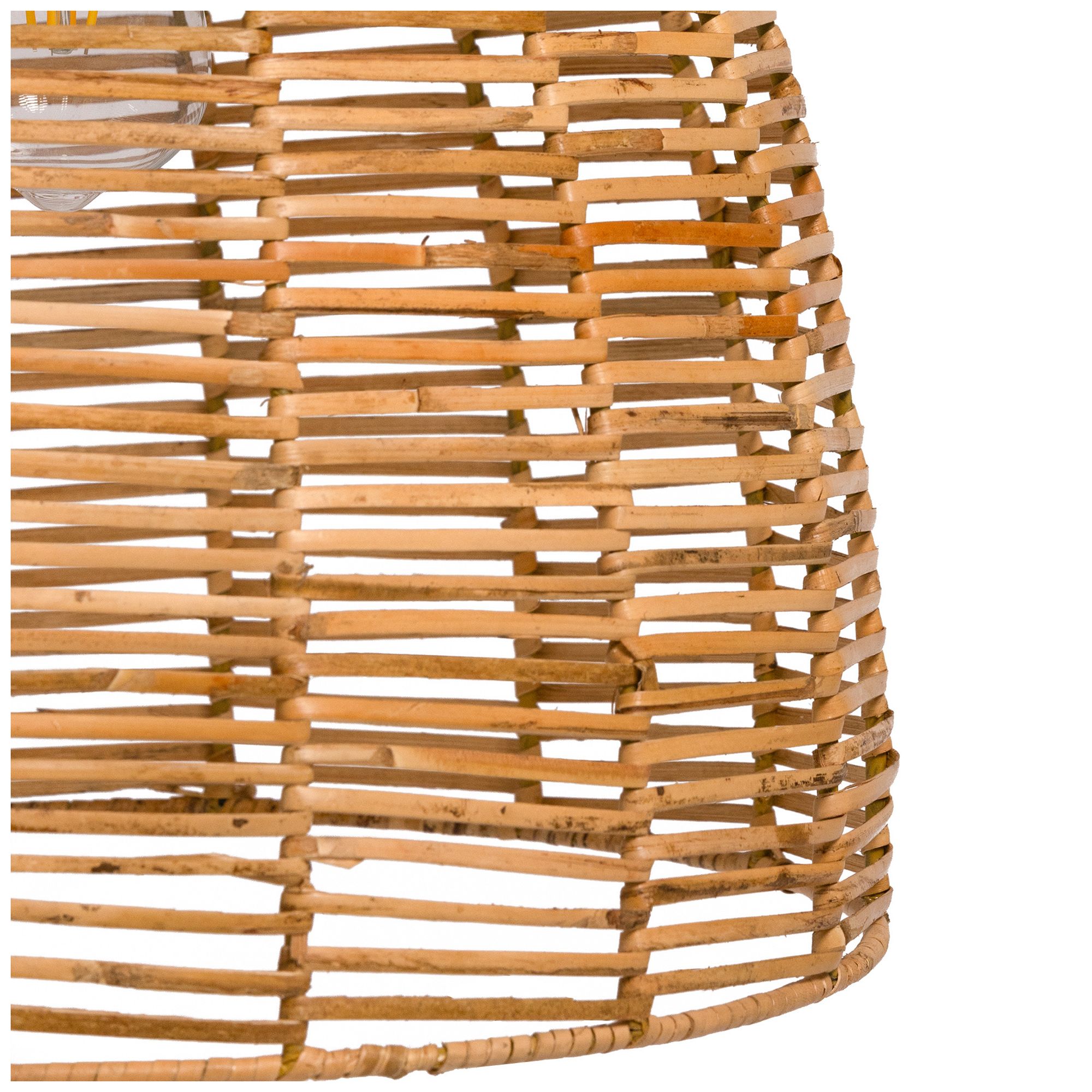 Holophankton 1-Light Rattan Pendant Light