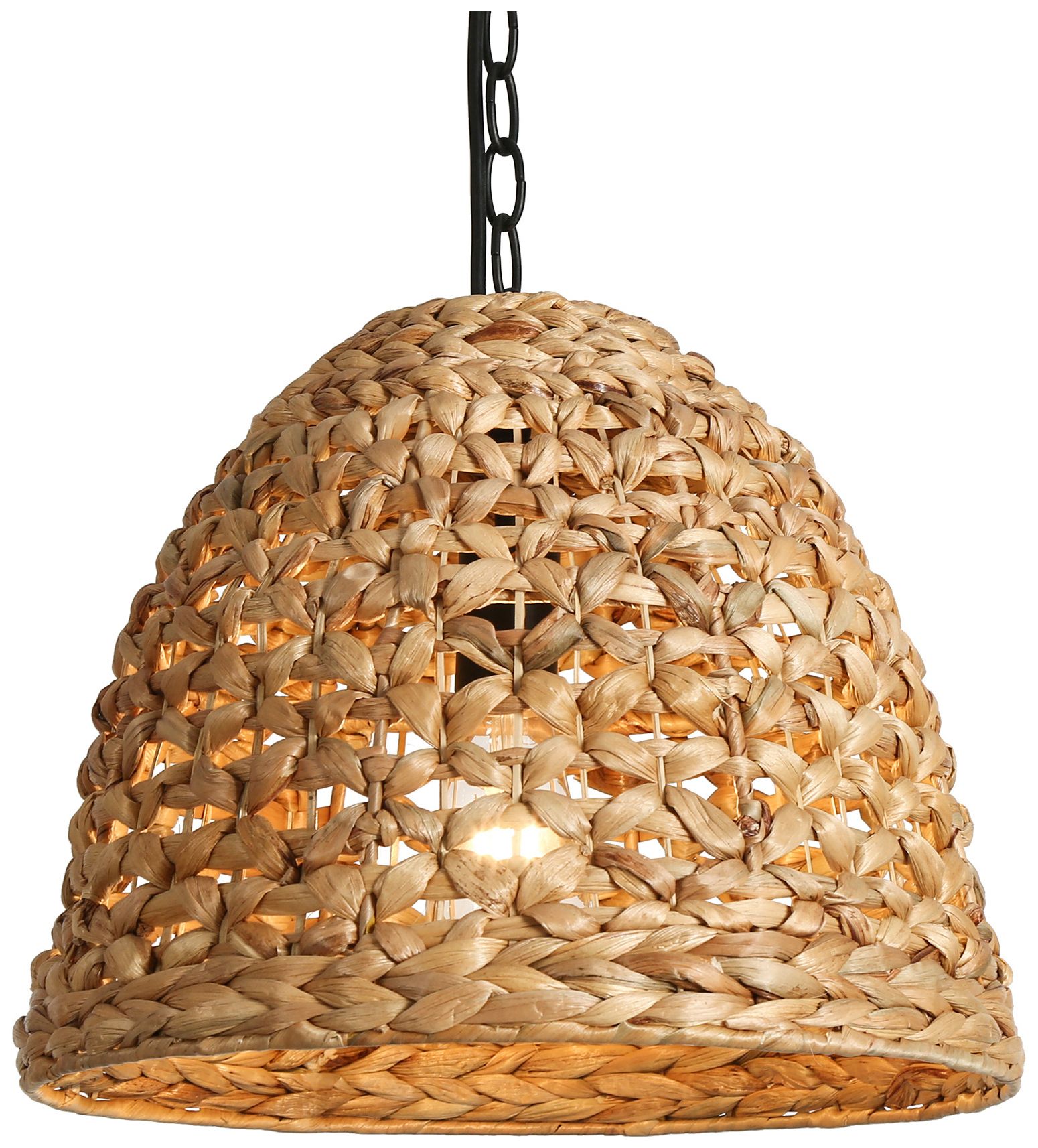 Image 2 Holophankton 1-Light Rattan Pendant Light