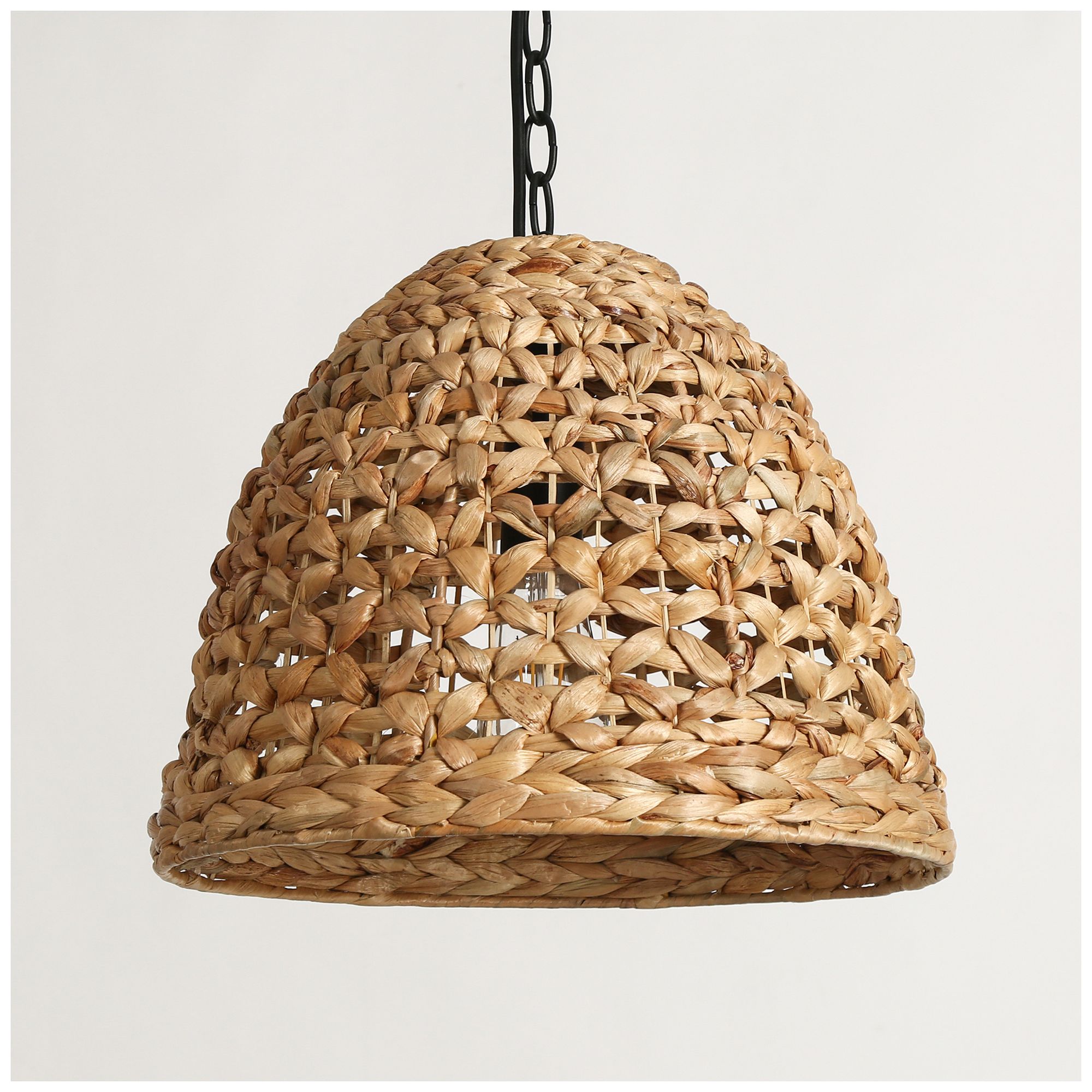 Holophankton 1-Light Rattan Pendant Light