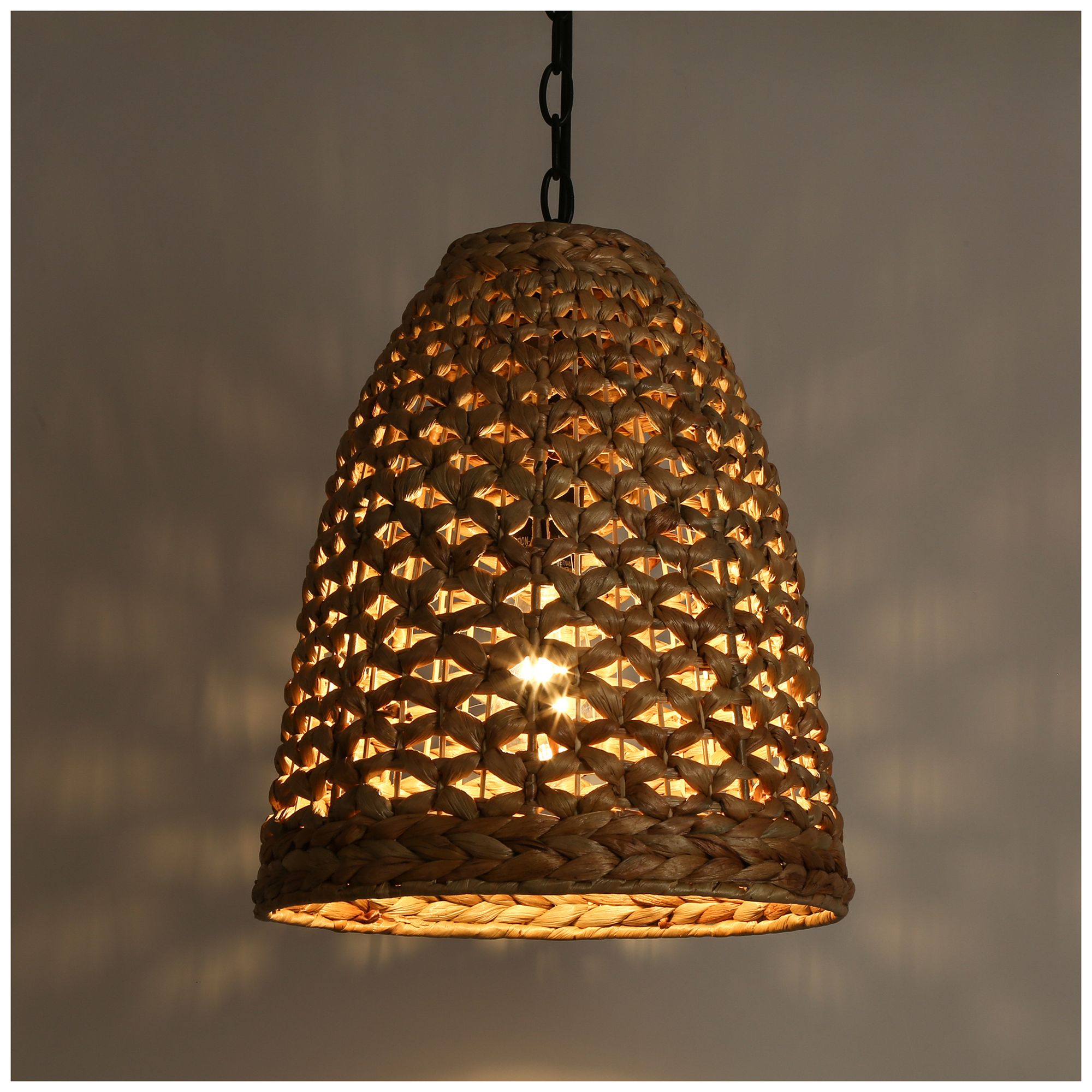 Image 4 Holophankton 1-Light Rattan Pendant Light more views